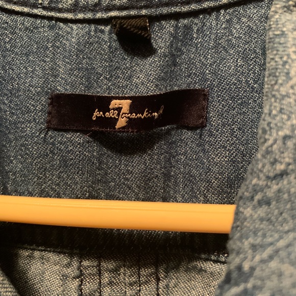 7 For All Mankind Denim Jumpsuit - Picture 9 of 16